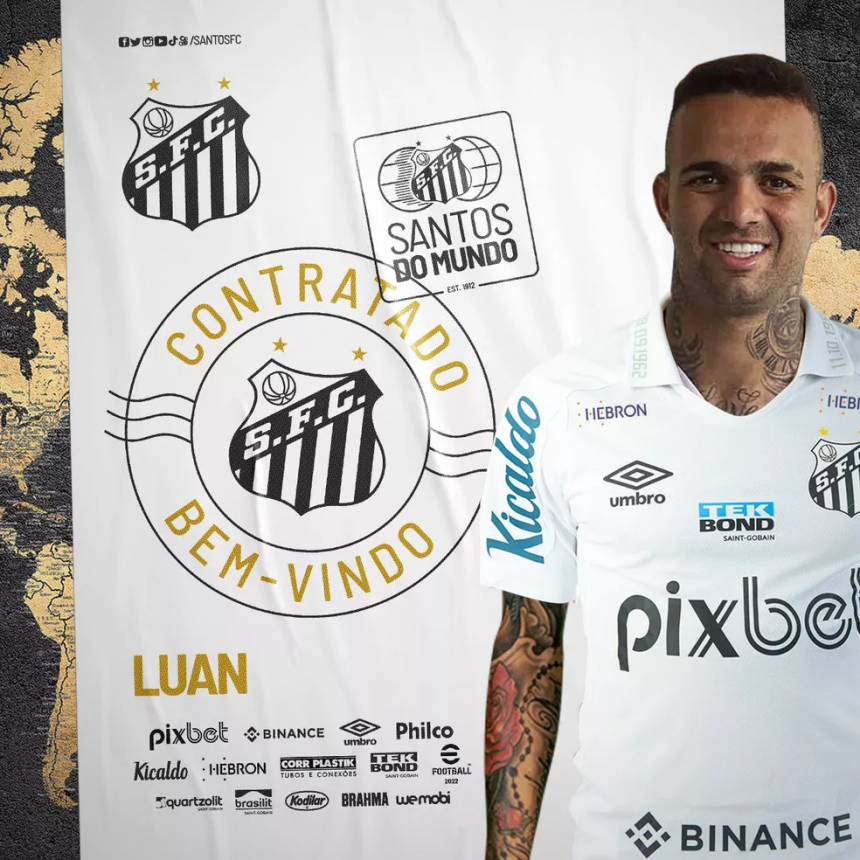 Luan é anunciado pelo Santos