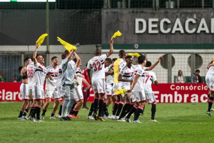 Festa dos jogadores do São Paulo no Independência