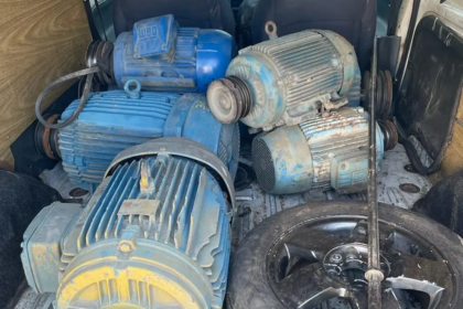 Cinco são presos suspeitos de furto de motores elétricos de R$ 200 mil em Americana — Foto: Guarda Municipal de Americana/Divulgação