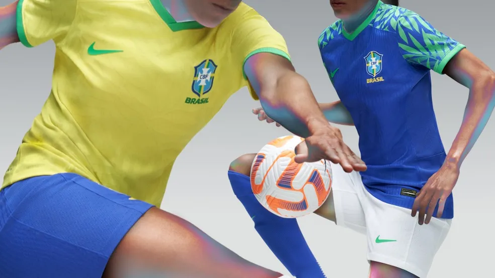 Seleção feminina apresenta novo uniforme para a disputa da Copa do Mundo  — Foto: Divulgação Nike