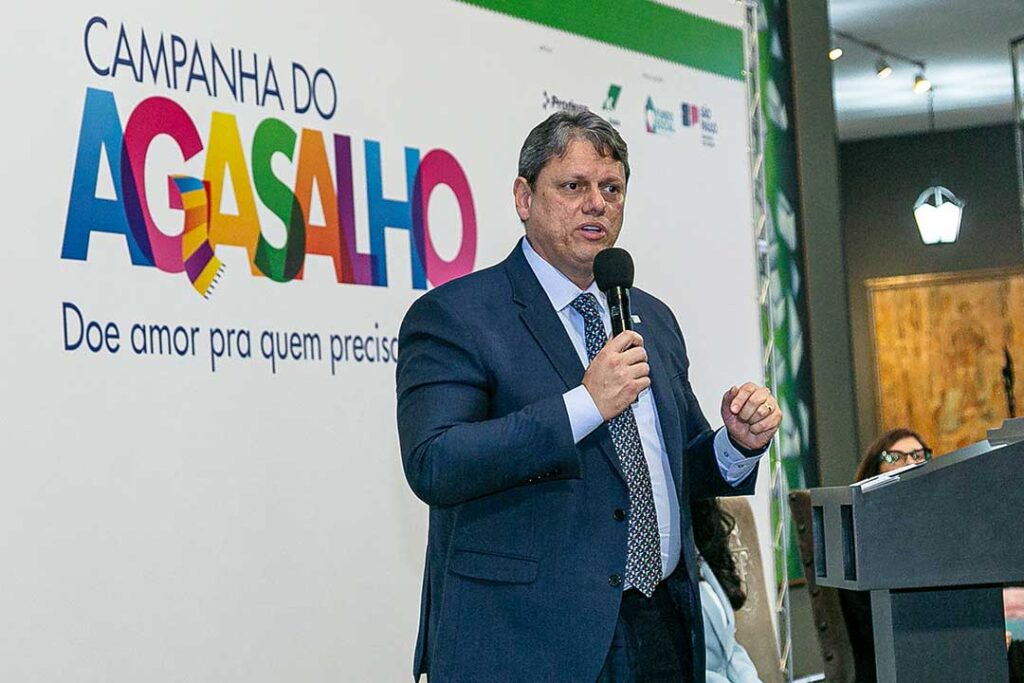 Lançamento da Campanha do Agasalho 2023. Foto: Fernando Nascimento / Governo do Estado de São Paulo