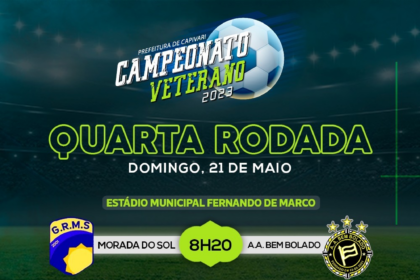 Bembolado lidera Campeonato Veterano de Futebol Amador 2023 - Foto: Divulgação/Prefeitura de Capivari