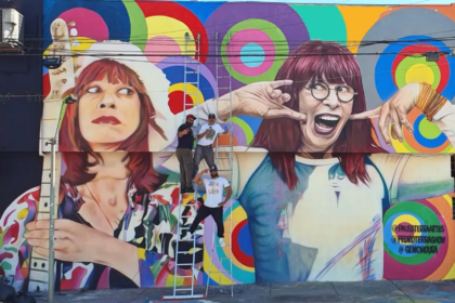 Rita Lee ganha mural na Vila Mariana, bairro onde cantora nasceu e cresceu em SP — Foto: Paulo Terra/Arquivo pessoal