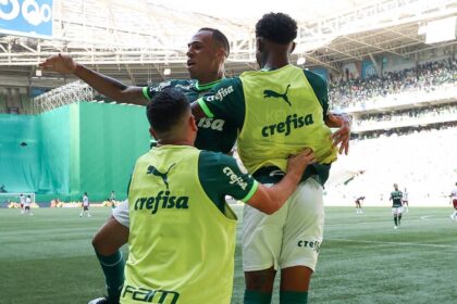 Palmeiras vence e fica próximo de título do Brasileirão - Foto: Cesar Grecco/Palmeiras