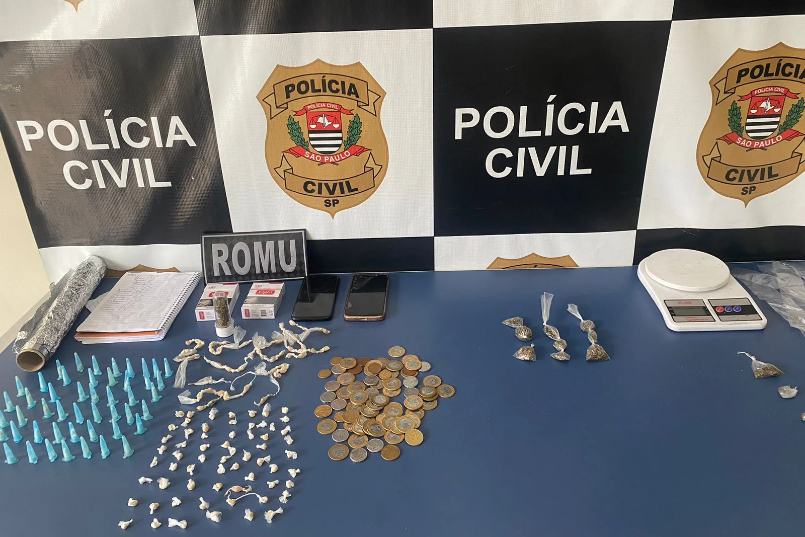 Polícia Civil Desarticula Tráfico de Drogas na Operação "Chuva SERÔDIA II" em Capivari - Foto: Polícia Civil