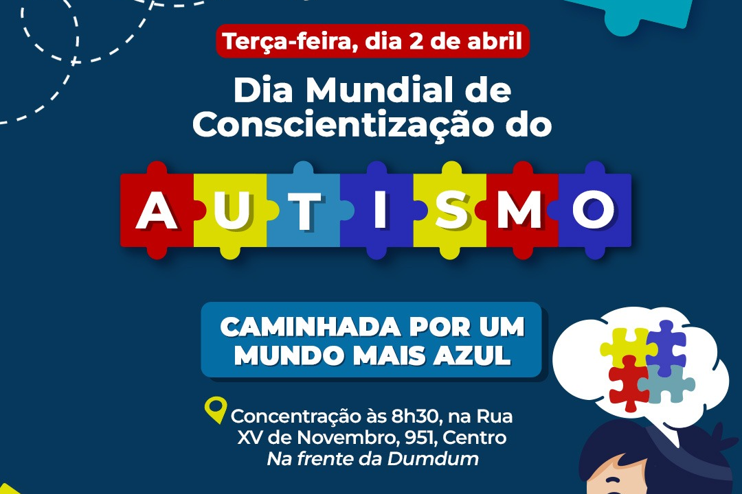 Capivari se une em caminhada pela conscientização do autismo - Foto: Divulgação/Prefeitura de Capivari
