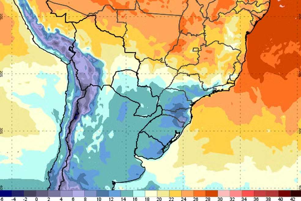 Frio intenso no Brasil: ao menos oito capitais devem registrar menor temperatura do ano — Foto: INMET